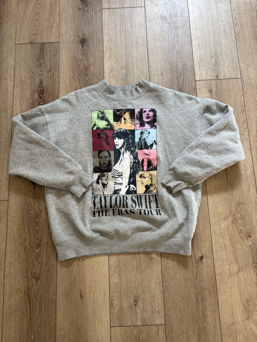 Taylor Swift The Eras Tour Gray Graphic Sweatshirt